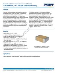 C0805C474K3RACAUTO Datasheet Cover