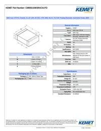 C0805S104K5RACAUTO Datasheet Cover