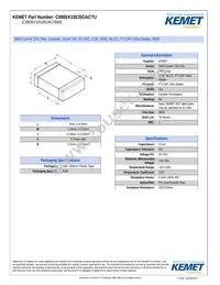 C0805X100J5GACTU Datasheet Cover