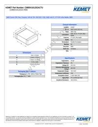 C0805X101J2GACTU Datasheet Cover