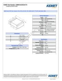 C0805X103J5GACTU Datasheet Cover