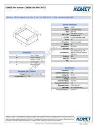 C0805X105K3RACAUTO Datasheet Cover