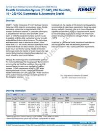 C0805X121J5GAC7800 Datasheet Cover