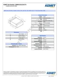 C0805X153J1GACTU Datasheet Cover