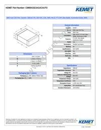 C0805X332JAGACAUTO Datasheet Cover