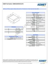 C0805X332K5RACAUTO Datasheet Cover