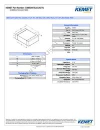 C0805X470J1GACTU Datasheet Cover