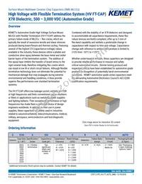 C0805X472KBRACAUTO Datasheet Cover