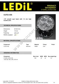 C10446_CUTE-4-SS Datasheet Cover
