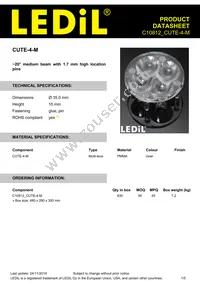 C10812_CUTE-4-M Datasheet Cover