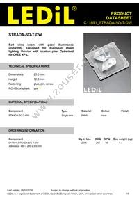 C11891_STRADA-SQ-T-DW Datasheet Cover