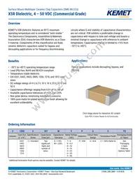 C1206C106K4PACTU Datasheet Cover