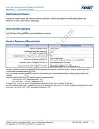 C1206C106K4PACTU Datasheet Page 3