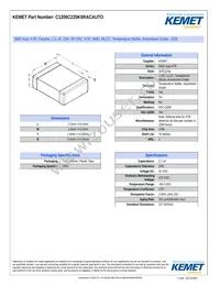 C1206C225K5RACAUTO Datasheet Cover