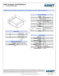 C1210F225K5RACTU Datasheet Cover