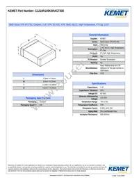 C1210R105K5RACT500 Datasheet Cover