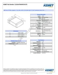 C1210X475K4RACAUTO Datasheet Cover