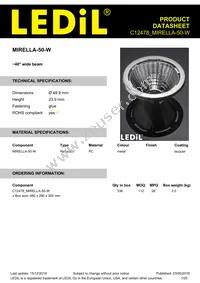 C12478_MIRELLA-50-W Datasheet Cover