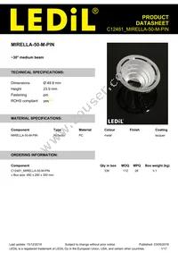 C12481_MIRELLA-50-M-PIN Datasheet Cover