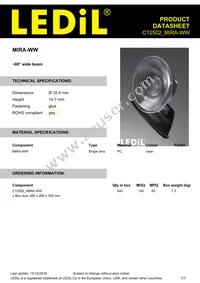 C12502_MIRA-WW Datasheet Cover