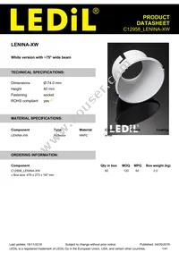 C12958_LENINA-XW Datasheet Cover