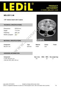 C13095_MELODY-3-M Datasheet Cover