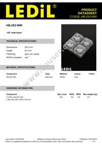 C13232_HB-2X2-WW Datasheet Cover