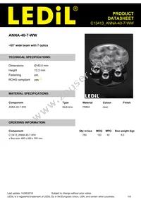 C13413_ANNA-40-7-WW Datasheet Cover