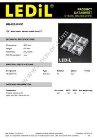 C14406_HB-2X2-W Datasheet Cover