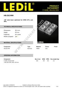 C14606_HB-2X2-WW Datasheet Cover