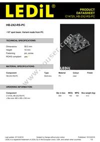 C14729_HB-2X2-RS-PC Datasheet Cover