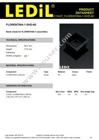 C15427_FLORENTINA-1-SHD-60 Datasheet Cover