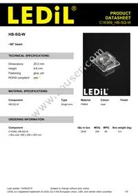 C16369_HB-SQ-W Datasheet Cover