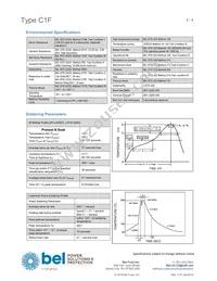 C1F 2.5 Datasheet Page 3