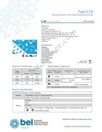 C1Q 1.25 Datasheet Cover