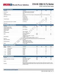 C1U-W-1200-12-TC2C Datasheet Page 2