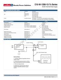 C1U-W-1200-12-TC2C Datasheet Page 3