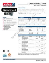 C1U-W-1200-48-TC2C Datasheet Cover