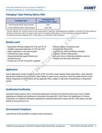 C2220C336M4R2CAUTO Datasheet Page 2