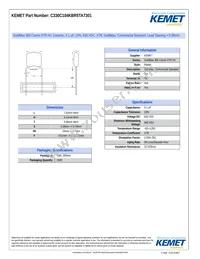 C330C104KBR5TA7301 Datasheet Cover