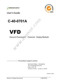 C40-0701A Datasheet Cover