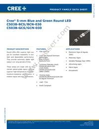C503B-BCS-CW0Y0451-030 Datasheet Cover