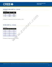 C503R-WAN-CA0C0021 Datasheet Page 3