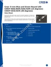 C503T-GCS-CX0A0792 Datasheet Cover