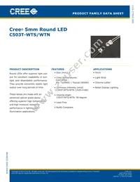 C503T-WTS-CU0W0151 Datasheet Cover