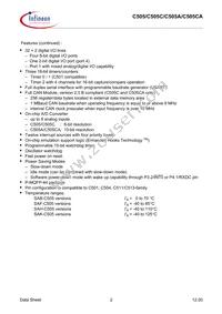 C505CALMCAFXUMA1 Datasheet Page 6