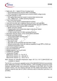C515C8EMCAFXUMA1 Datasheet Page 6