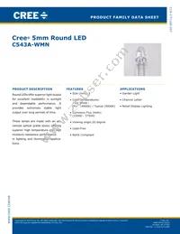 C543A-WMN-CCCKK141 Datasheet Cover