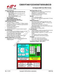 C8051F34A-GM Datasheet Cover