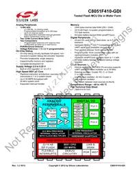 C8051F410-GDI Datasheet Cover